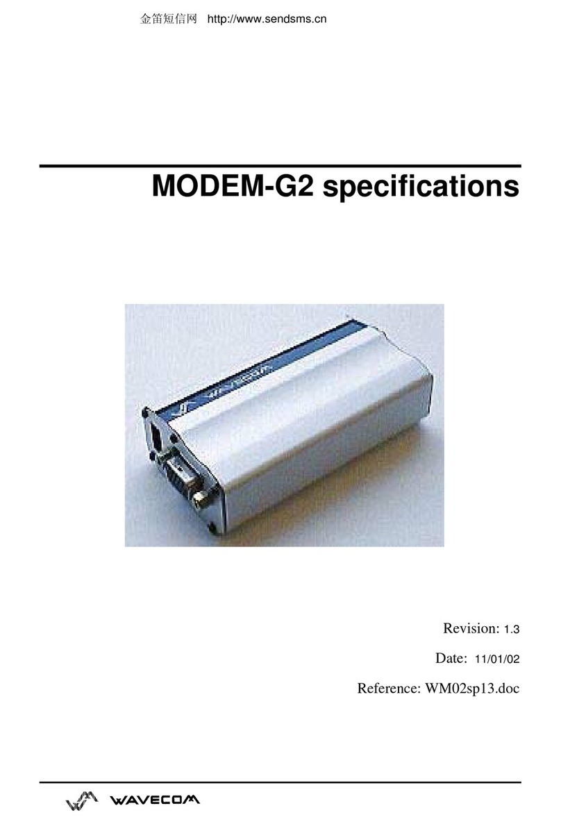 Wavecom G2 Manuale utente