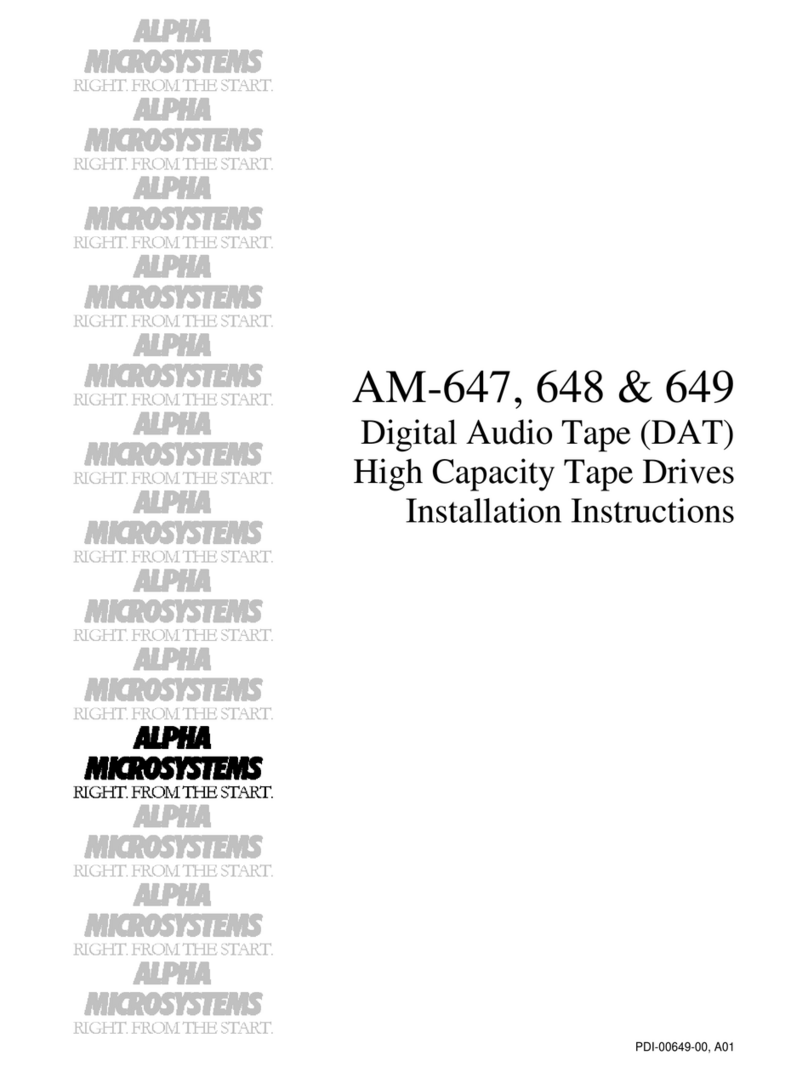 Alpha Microsystems AM-647 Manuale utente