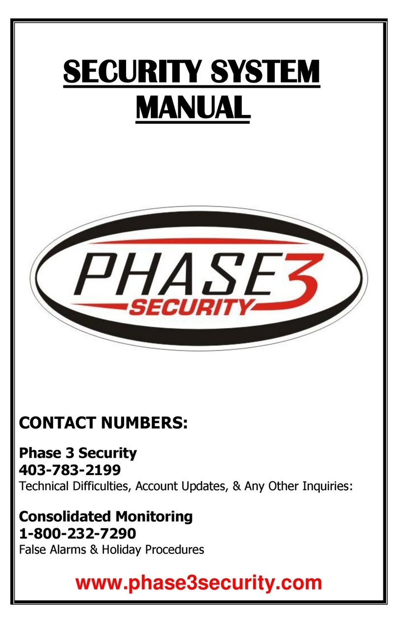 Phase3 SECURITY SYSTEM Manuale utente