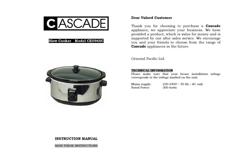 Cascade CE096SC Manuale utente