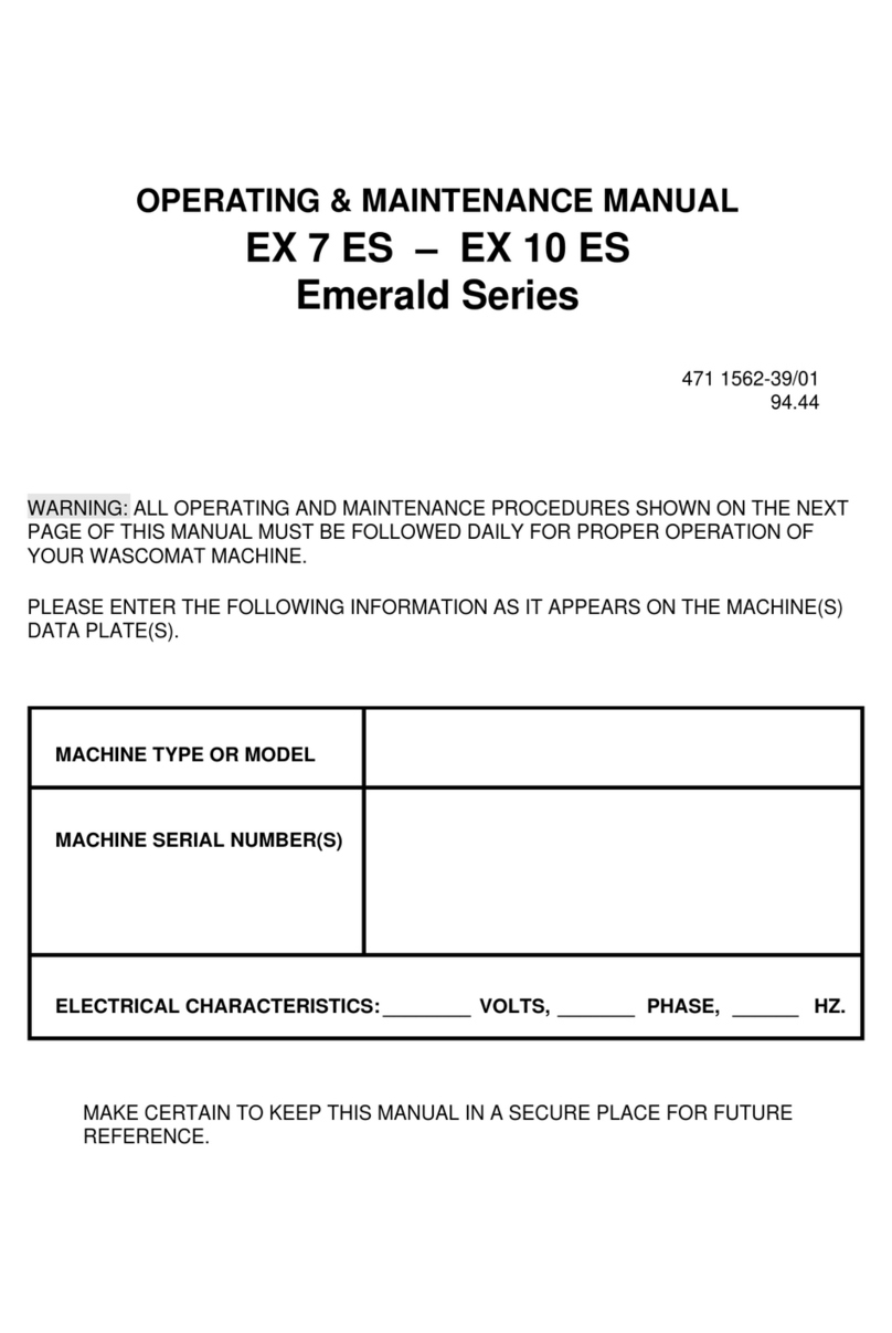 Wascom EX 7 ES Manuale di installazione e funzionamento