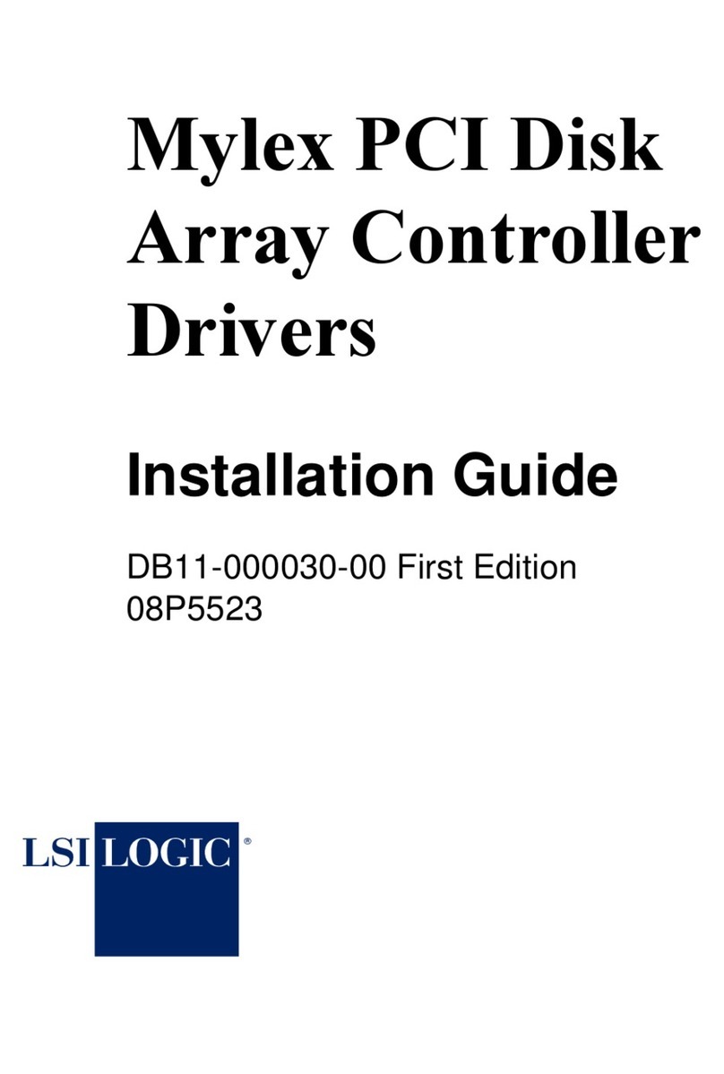 LSI Mylex PCI Disk Array Controllers Driver Manuale utente