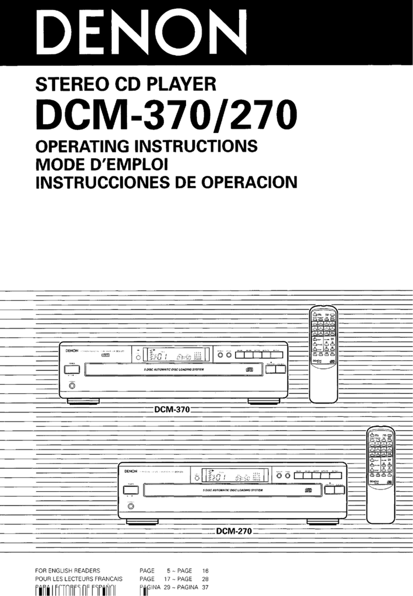 Denon DCM-370 Manuale utente