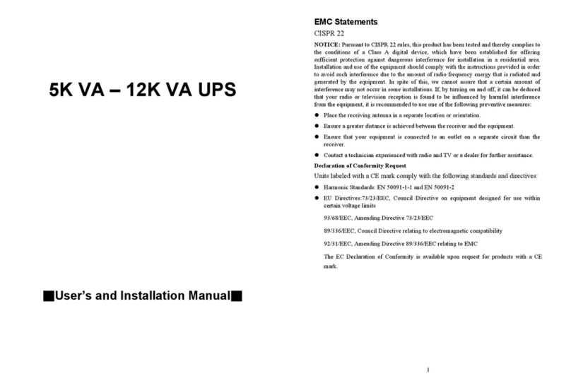 Powercom 5K VA Manuale operativo