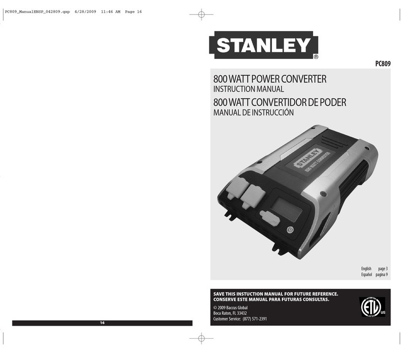 Stanley PC809 Manuale utente