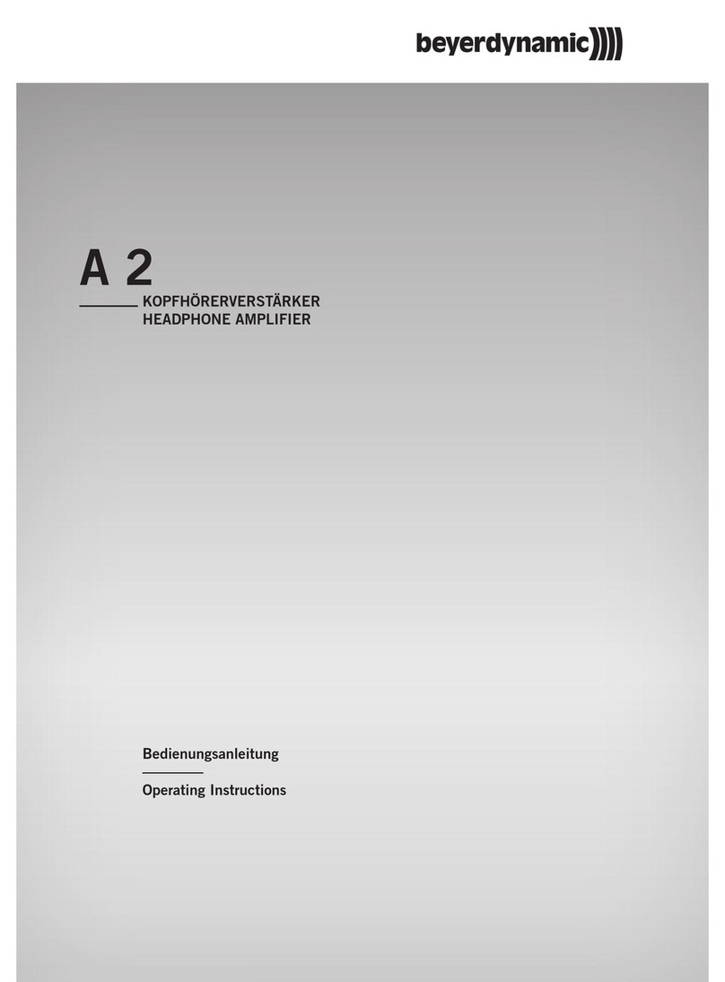 Beyerdynamic A 2 Manuale utente Beyerdynamic A 2 Manuale utente