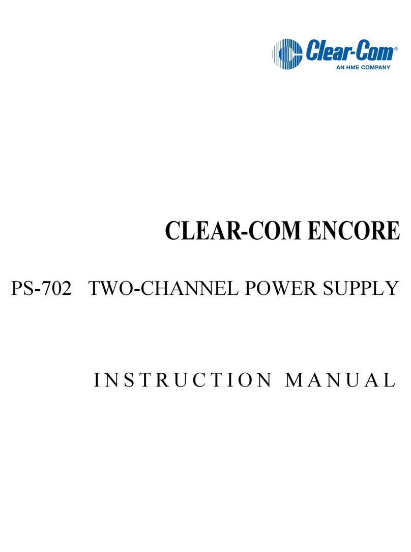 Clear-Com PS-702 Manuale utente