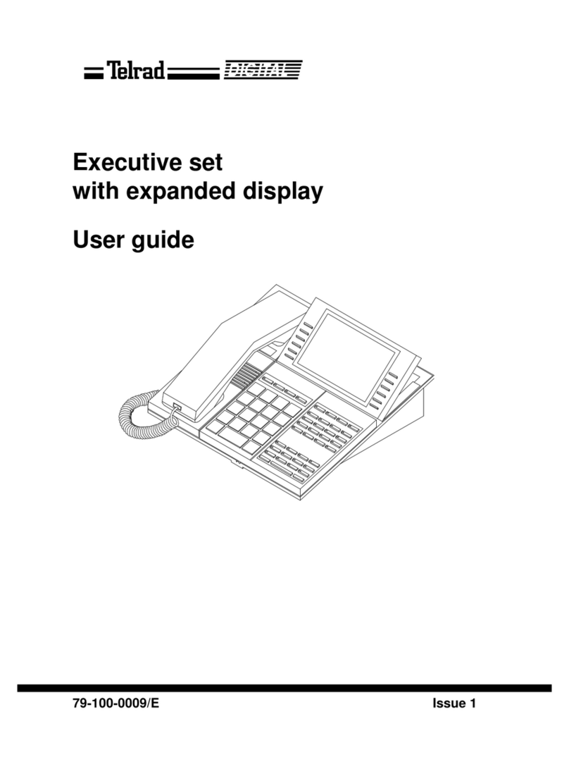 Telrad Executive set with expanded display Manuale utente
