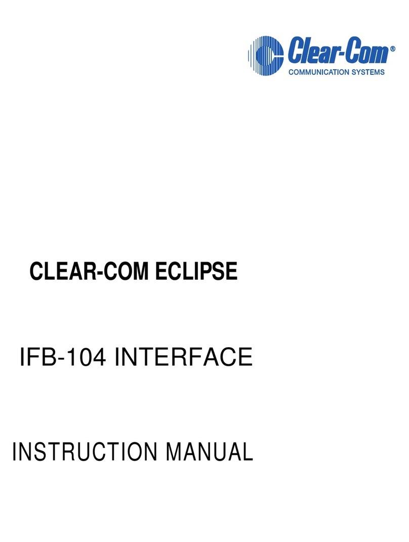 Clear-Com Eclipse IFB-104 Manuale utente