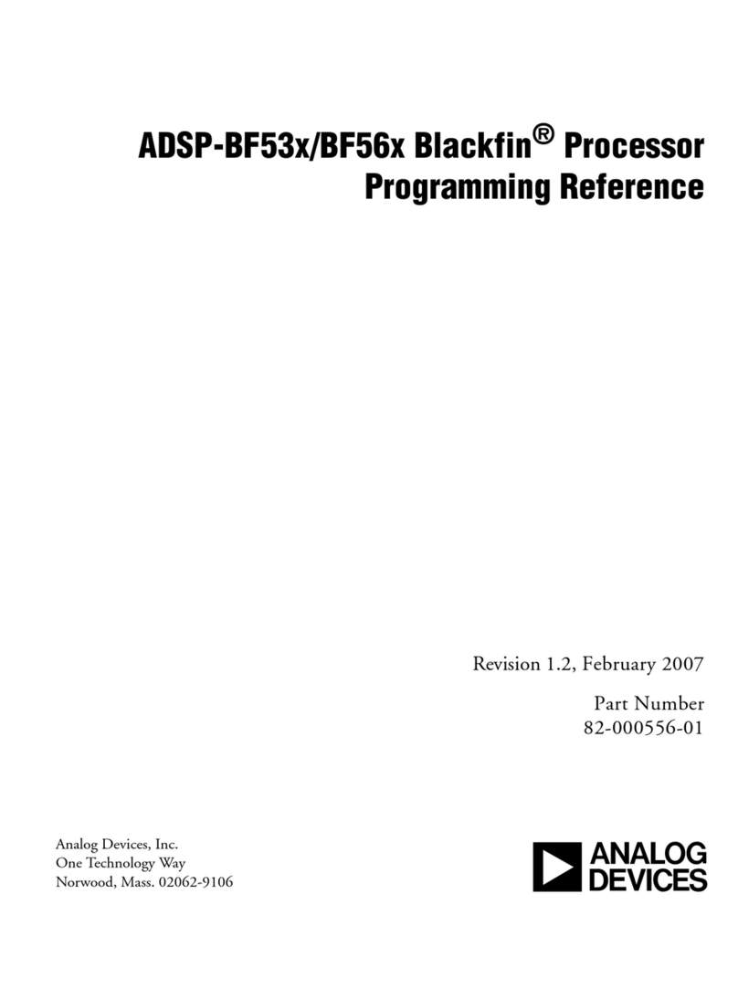 Analog Devices ADSP-BF53x Blackfin Manuale di servizio