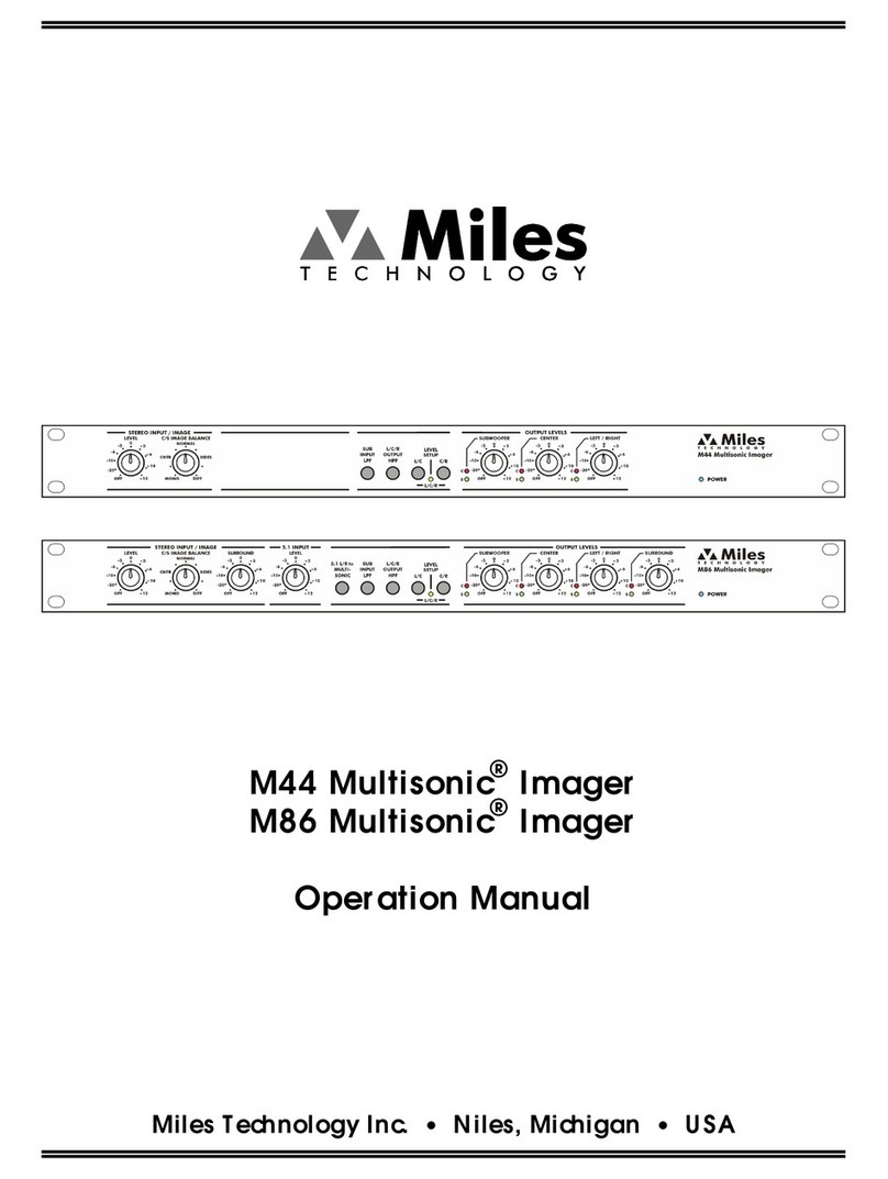 Miles Technology Multisonic M44 Manuale utente
