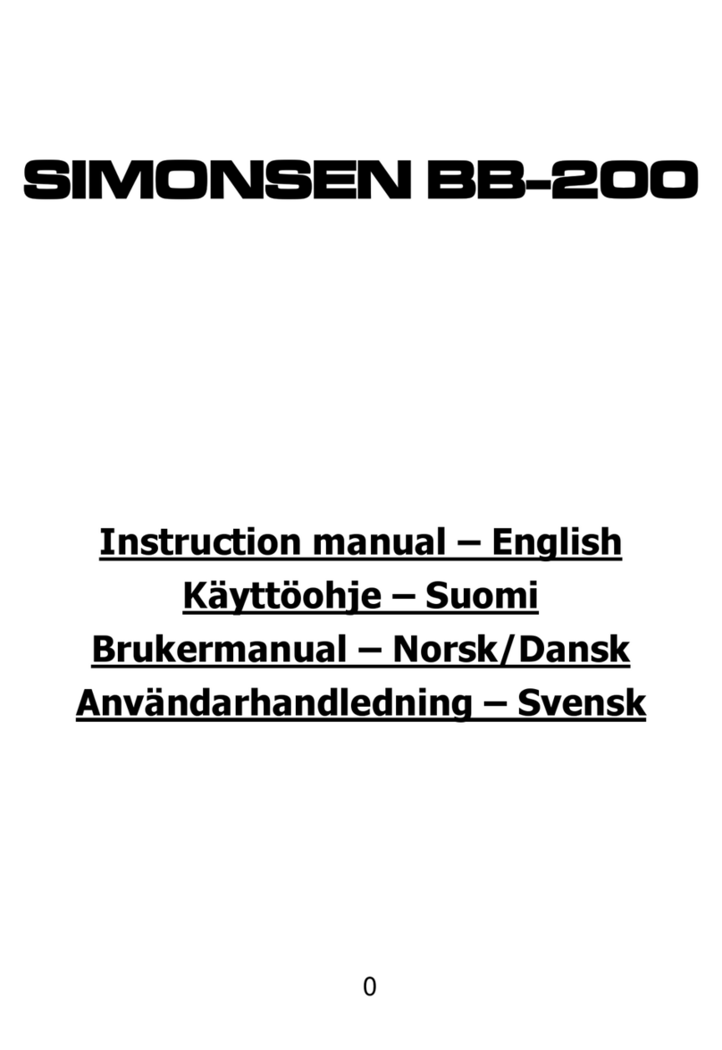 Simonsen BB-200 Manuale utente