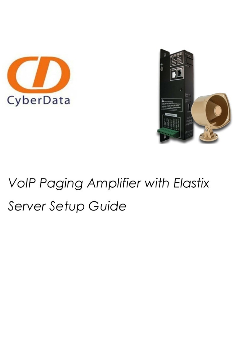 CyberData Amplifier Manuale utente