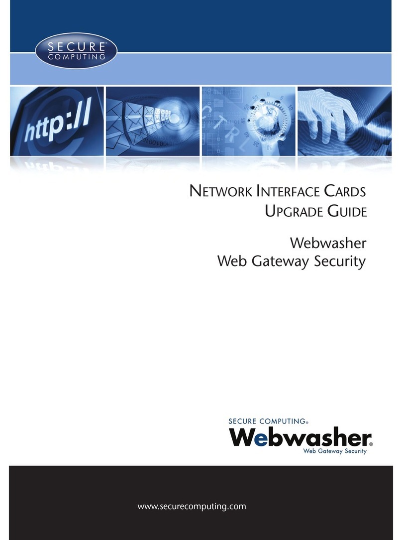 Secure Computing NETWORK INTERFACE CARDS Manuale utente