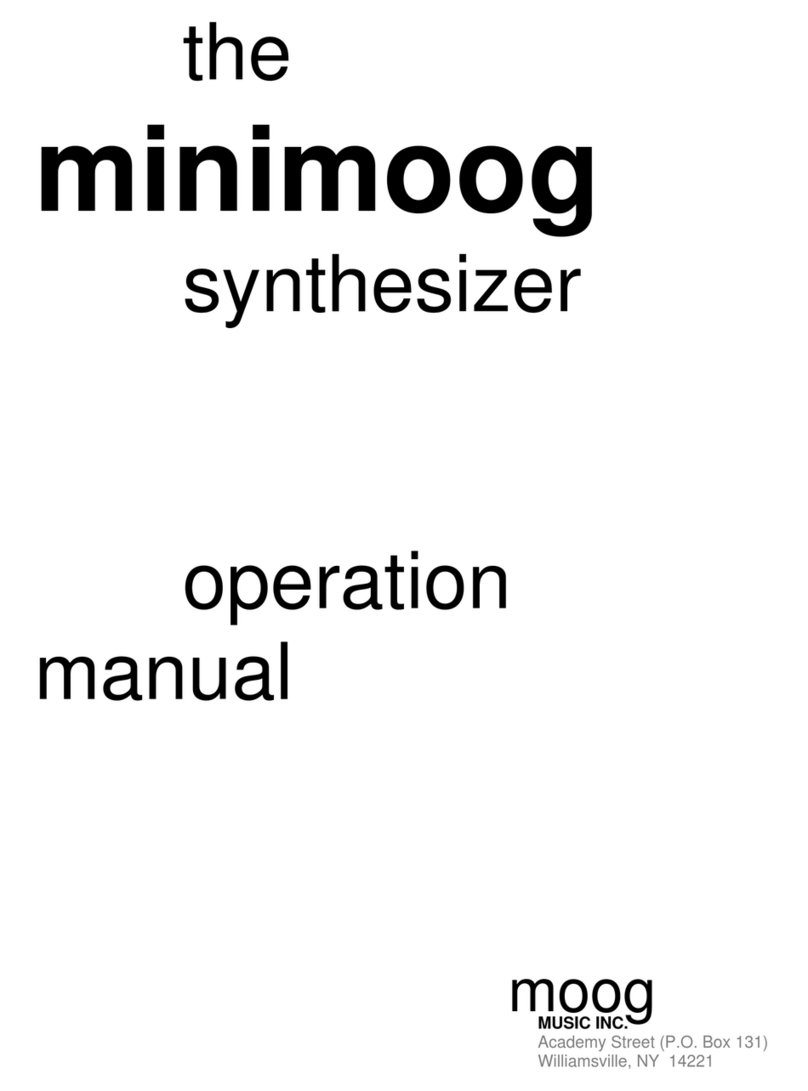 Moog Minimoog Manuale utente