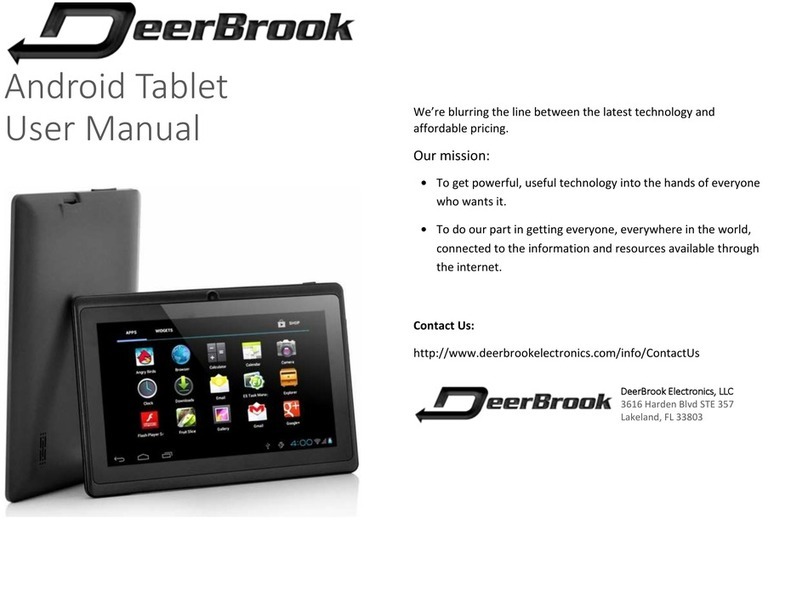 DeerBrook Android Tablet Manuale utente