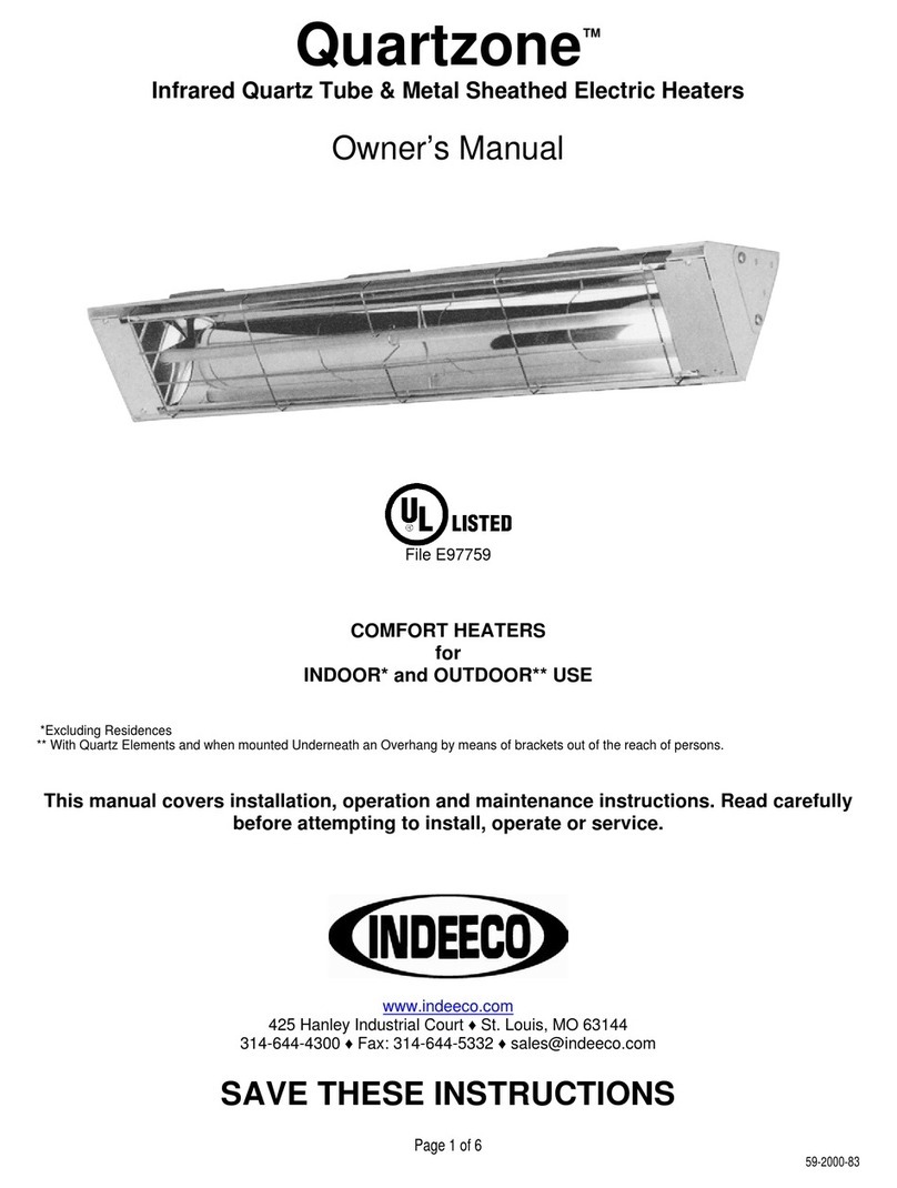 Indeeco Quartzone Manuale utente
