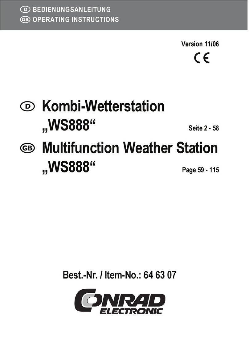 Conrad WS888 Manuale utente
