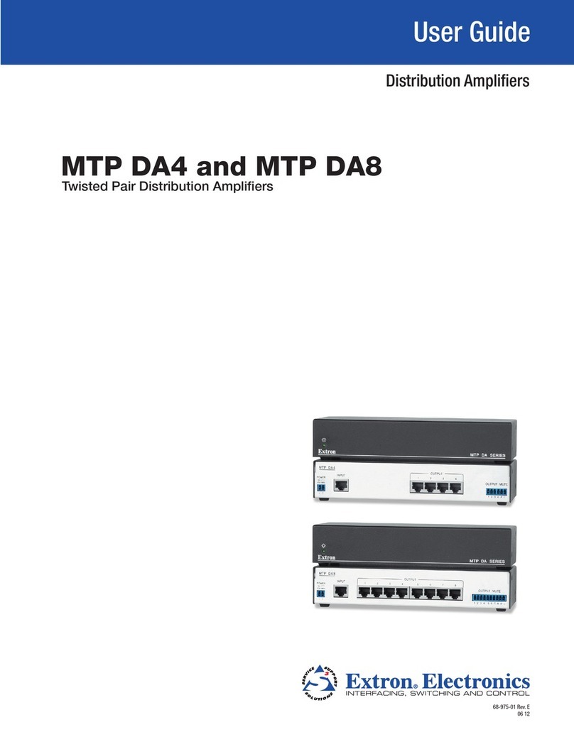 Extron electronics VersaTools MTP DA4 Manuale utente
