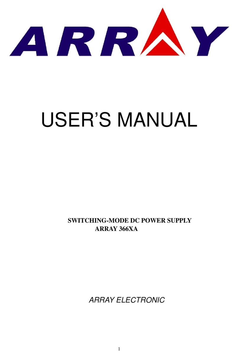Array electronic 366XA Manuale utente