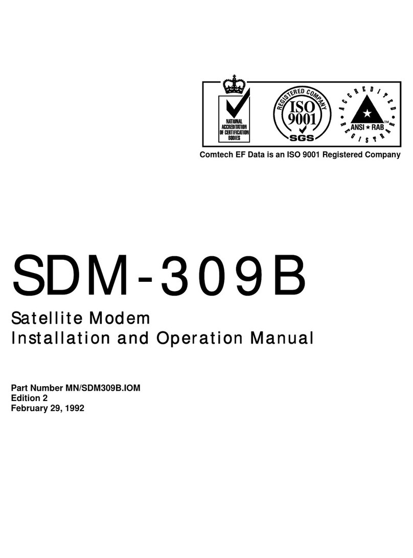 Comtech EF Data SDM-309B Manuale utente