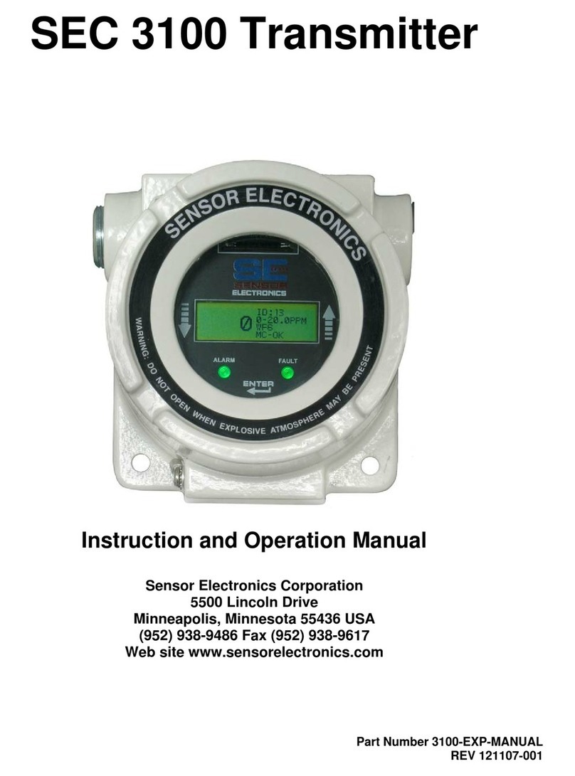 Sensor Electronics SEC 3100 Manuale