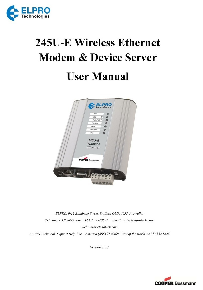 Elpro Technologies 245U-E Manuale utente