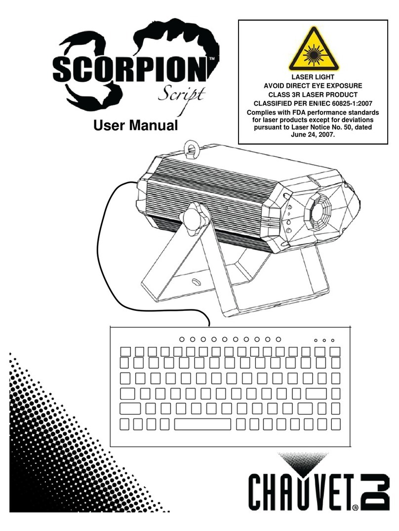 Chauvet Scorpion Script Manuale utente