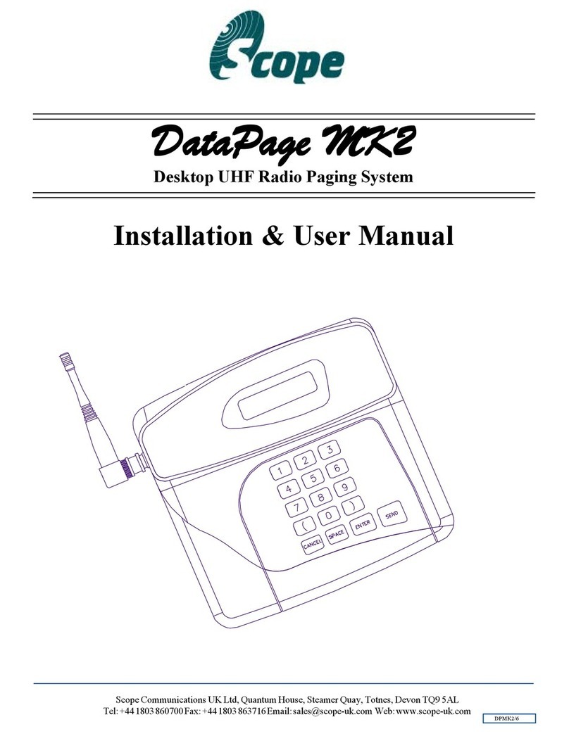 scope DataPage Mark 2 Manuale di istruzioni