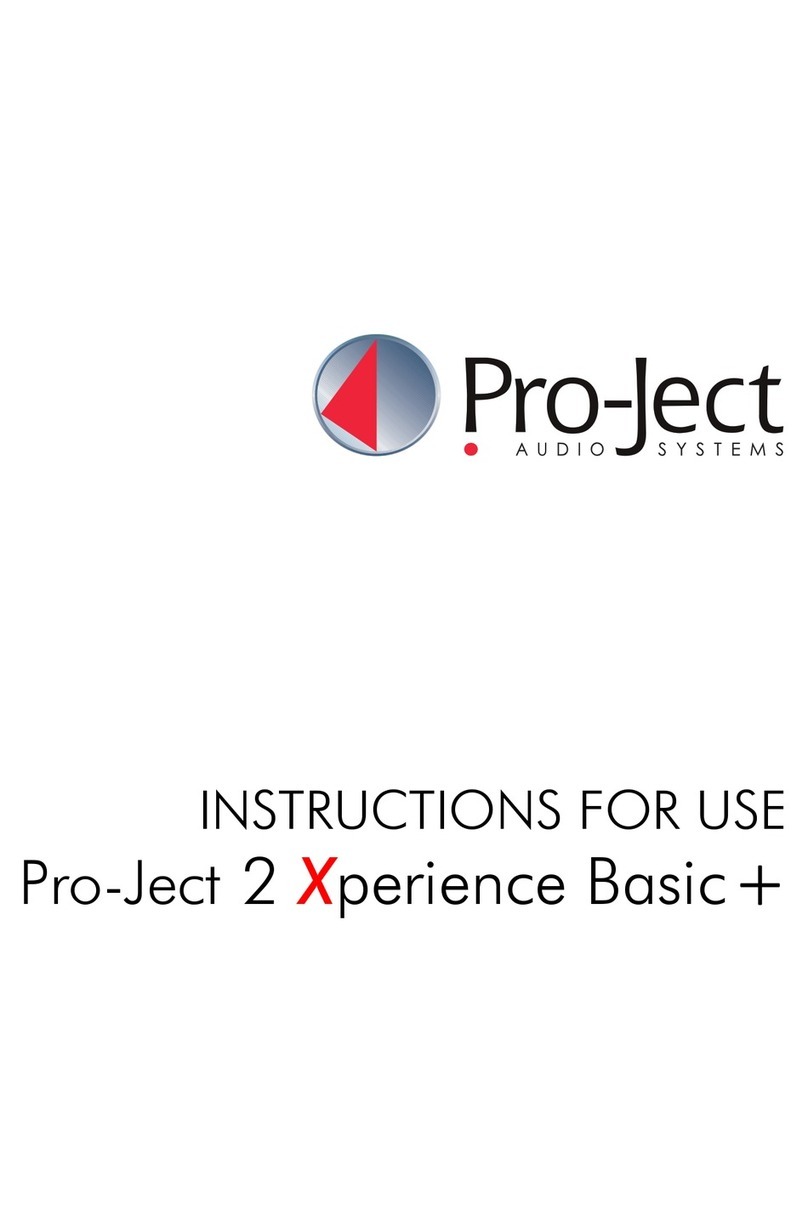 Pro-Ject Audio Systems 2 Xperience Basic + Manuale utente
