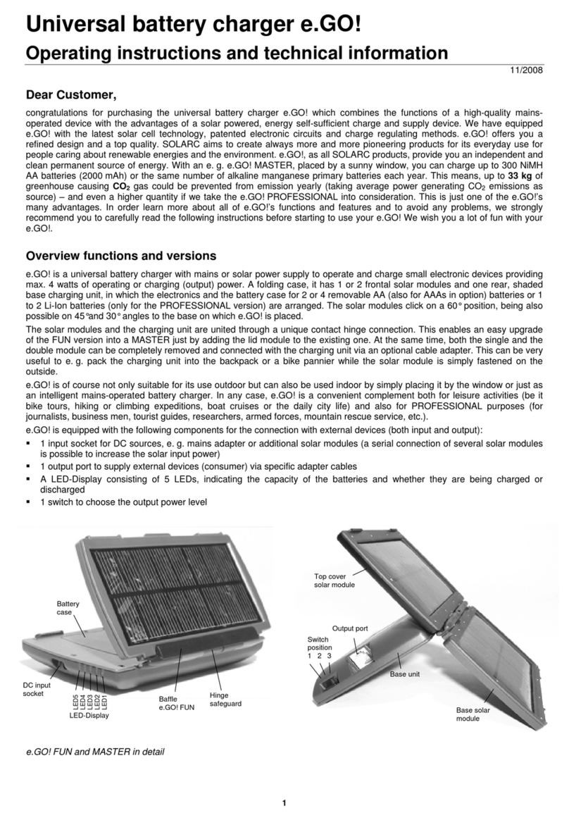Solarc e.GO Manuale