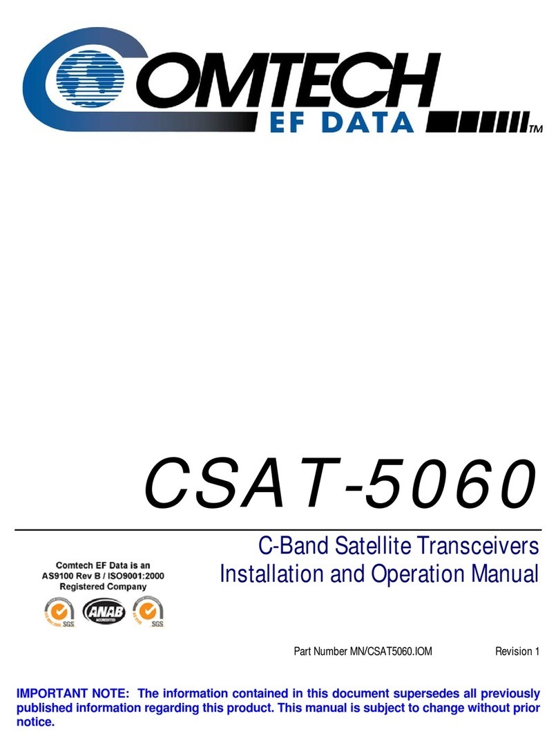 Comtech EF Data CSAT-5060 Manuale utente