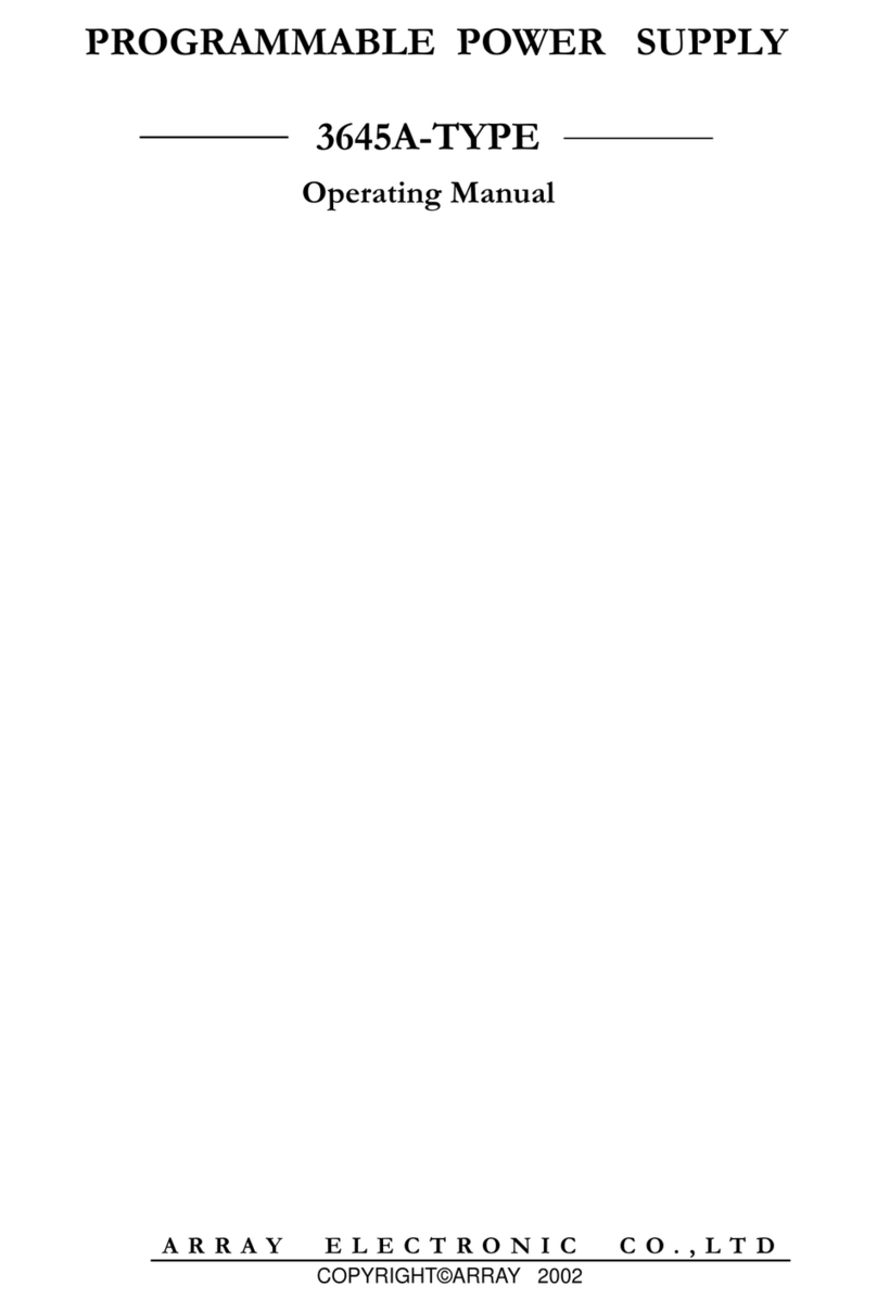 Array electronic 3645A-TYPE Manuale utente