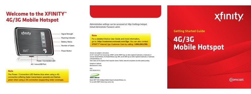 Comcast XFINITY Manuale utente