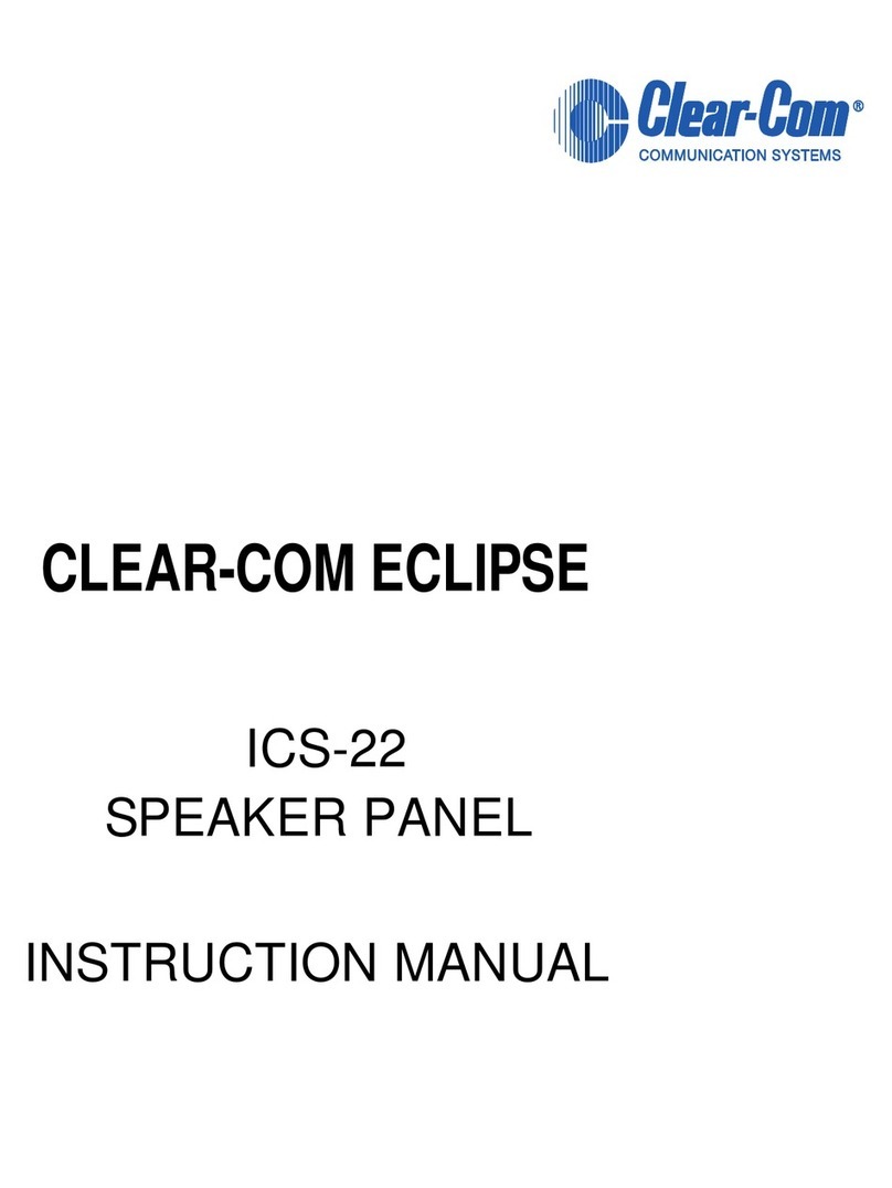 Clear-Com ECLIPSE ICS-22 Manuale utente