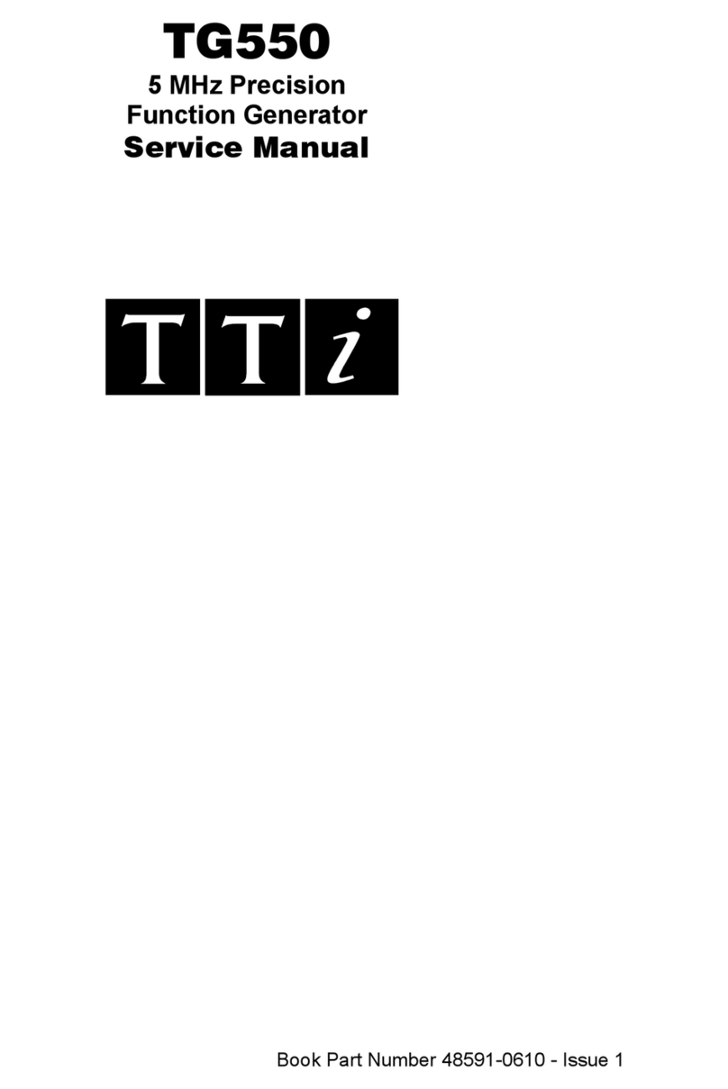 TTI TG550 Manuale utente
