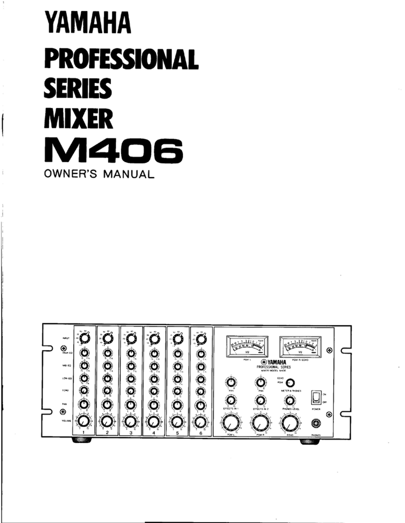 Yamaha M406 Manuale utente