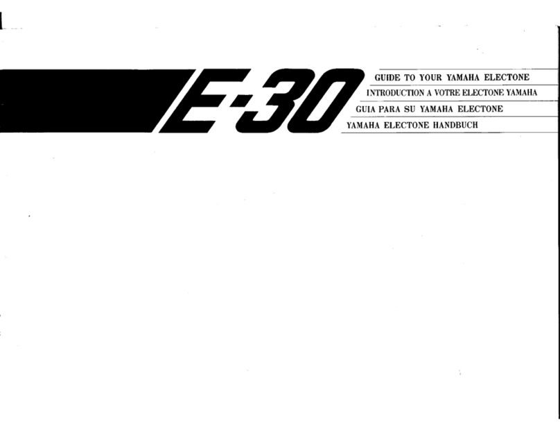Yamaha Electone E-30 Manuale utente