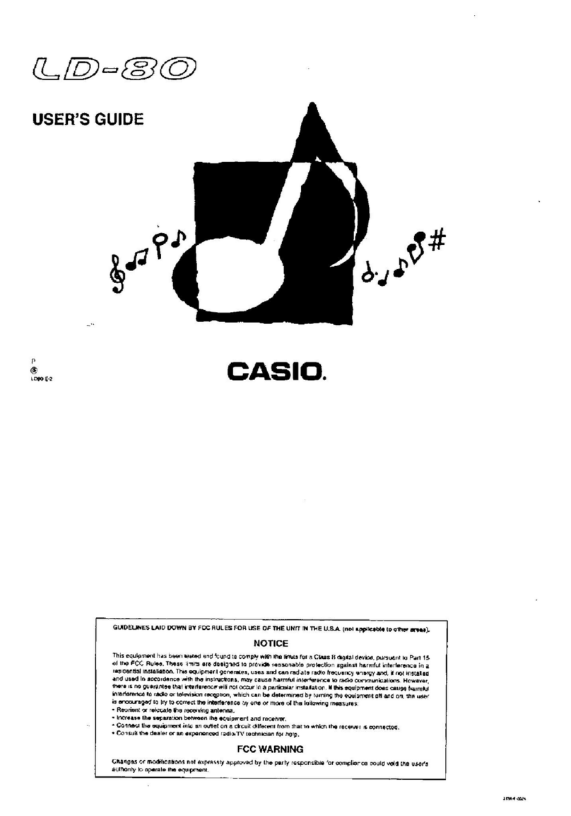 Casio LD-80 Manuale utente