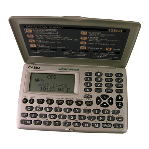 Casio SF-3700A Manuale utente Casio SF-3700A Manuale utente