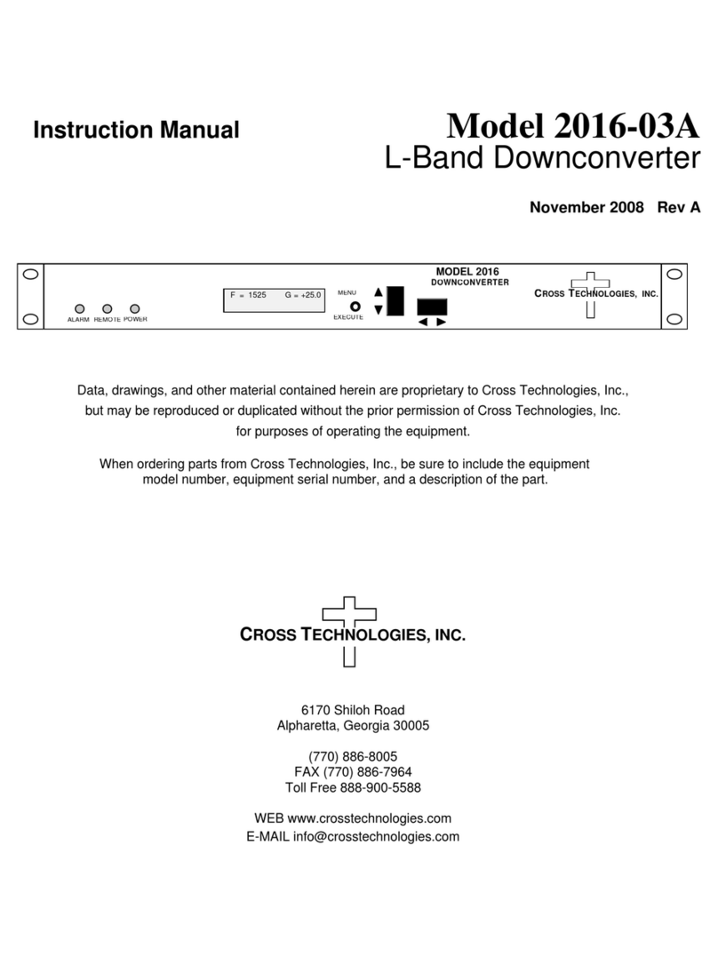 Cross Technologies 2016-03A Manuale utente