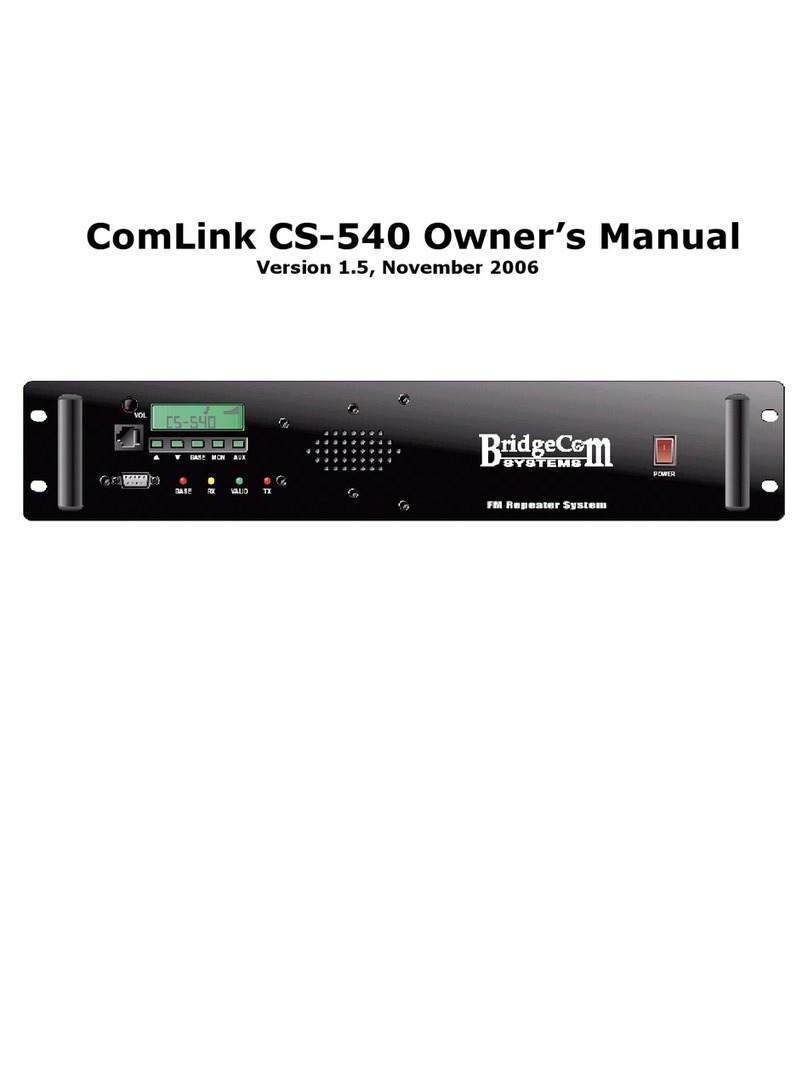 BridgeComSystems ComLink CS-540 Manuale utente