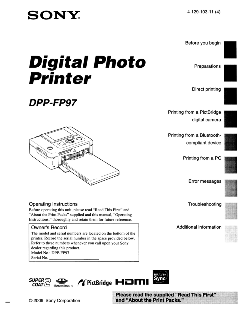 Sony DPP-FP97 Manuale utente Sony DPP-FP97 Manuale utente