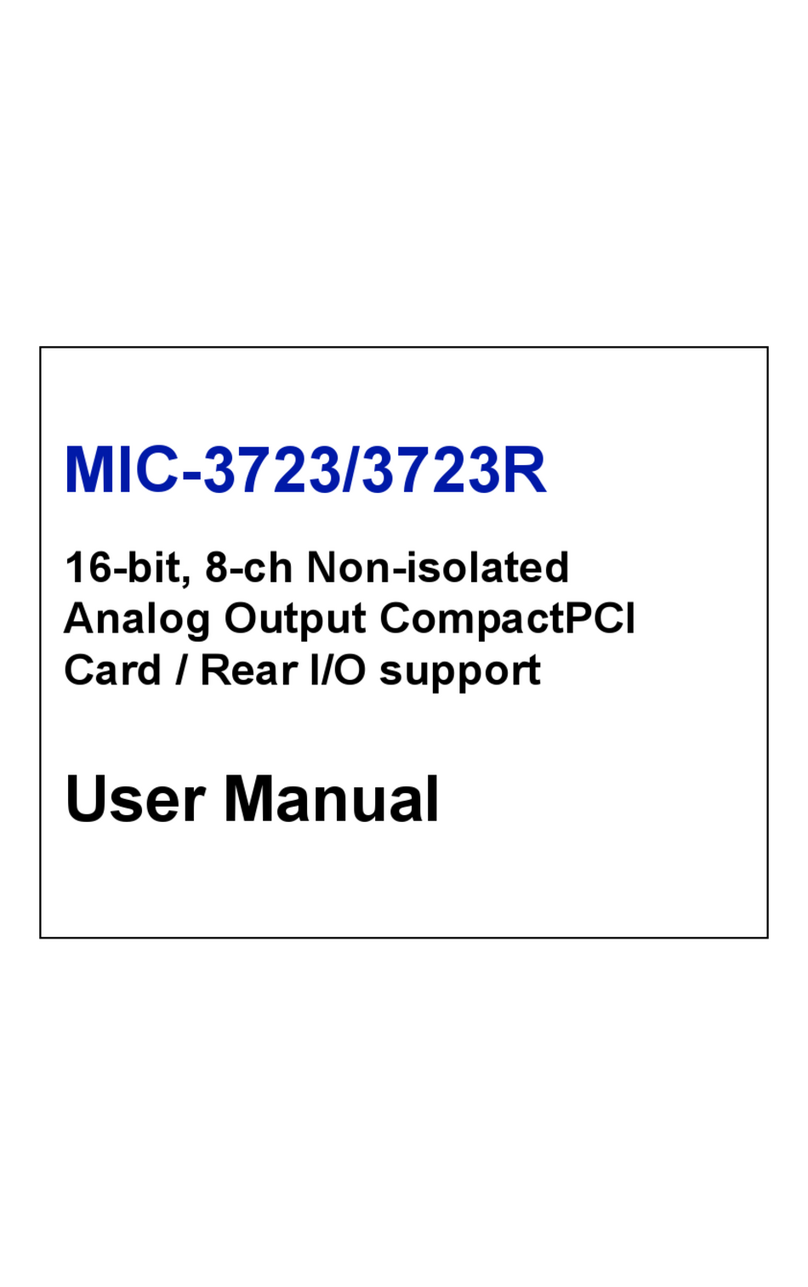 Advantech MIC-3723 Manuale utente