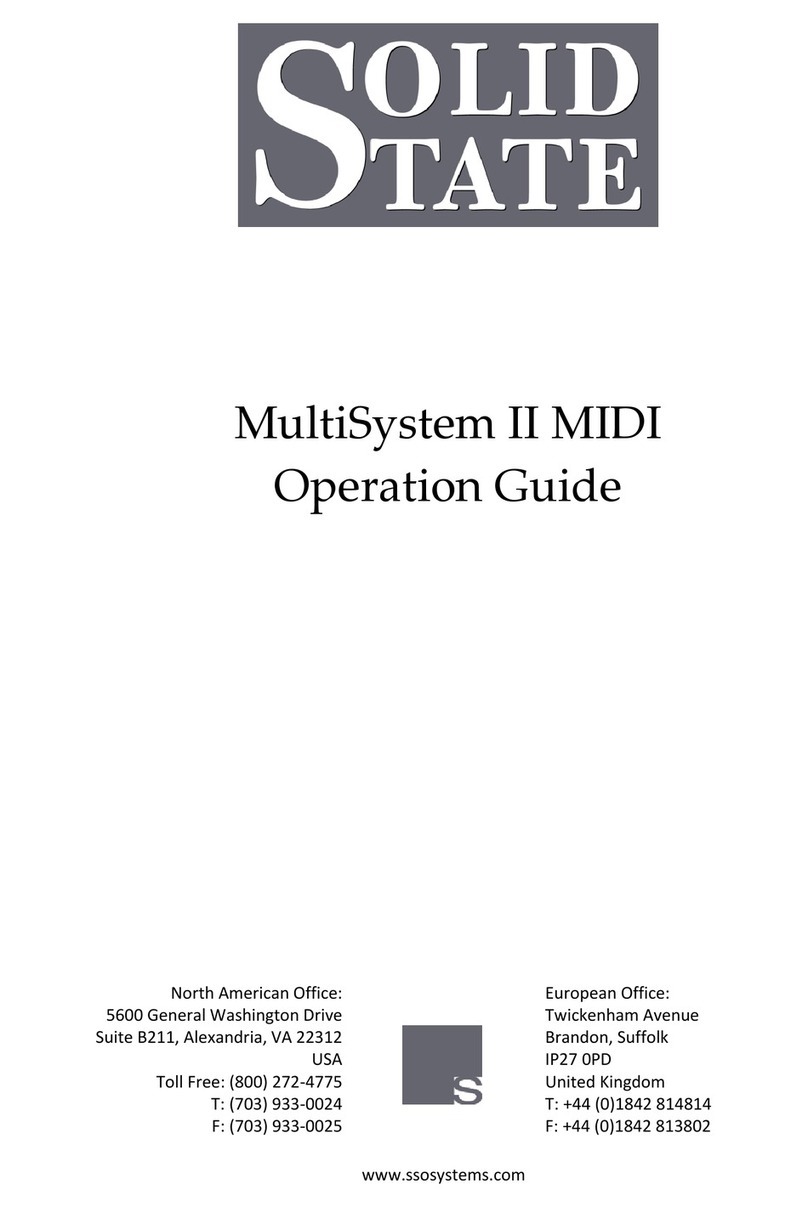 Solid State MultiSystem II Manuale utente
