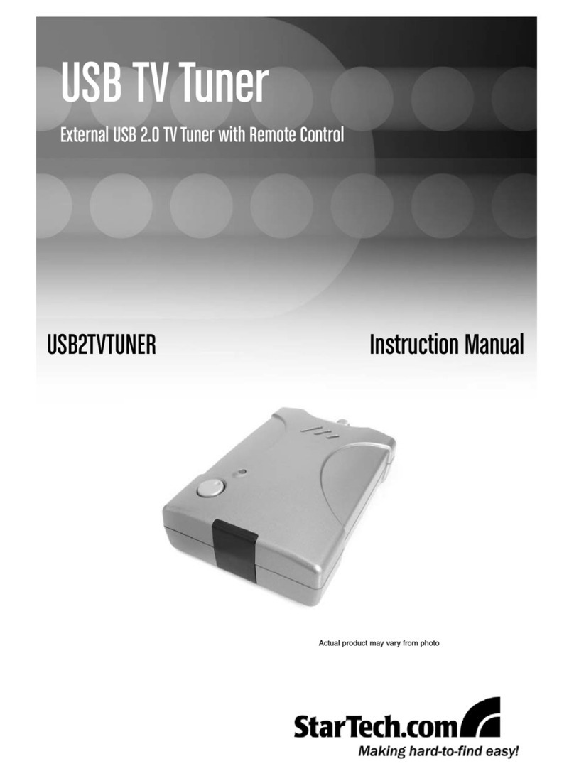 StarTech.com USB2TVTUNER Manuale utente