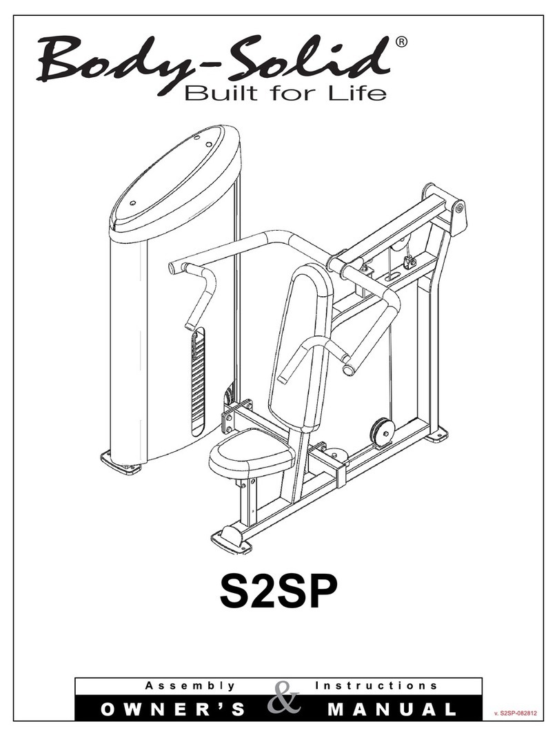 Body Solid S2SP Manuale utente Body Solid S2SP Manuale utente