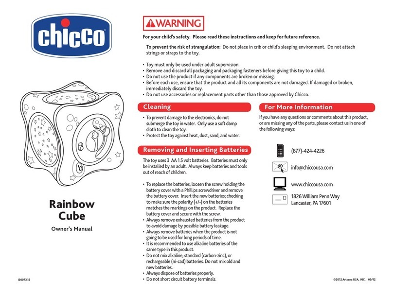 Chicco Rainbow Cube Manuale utente