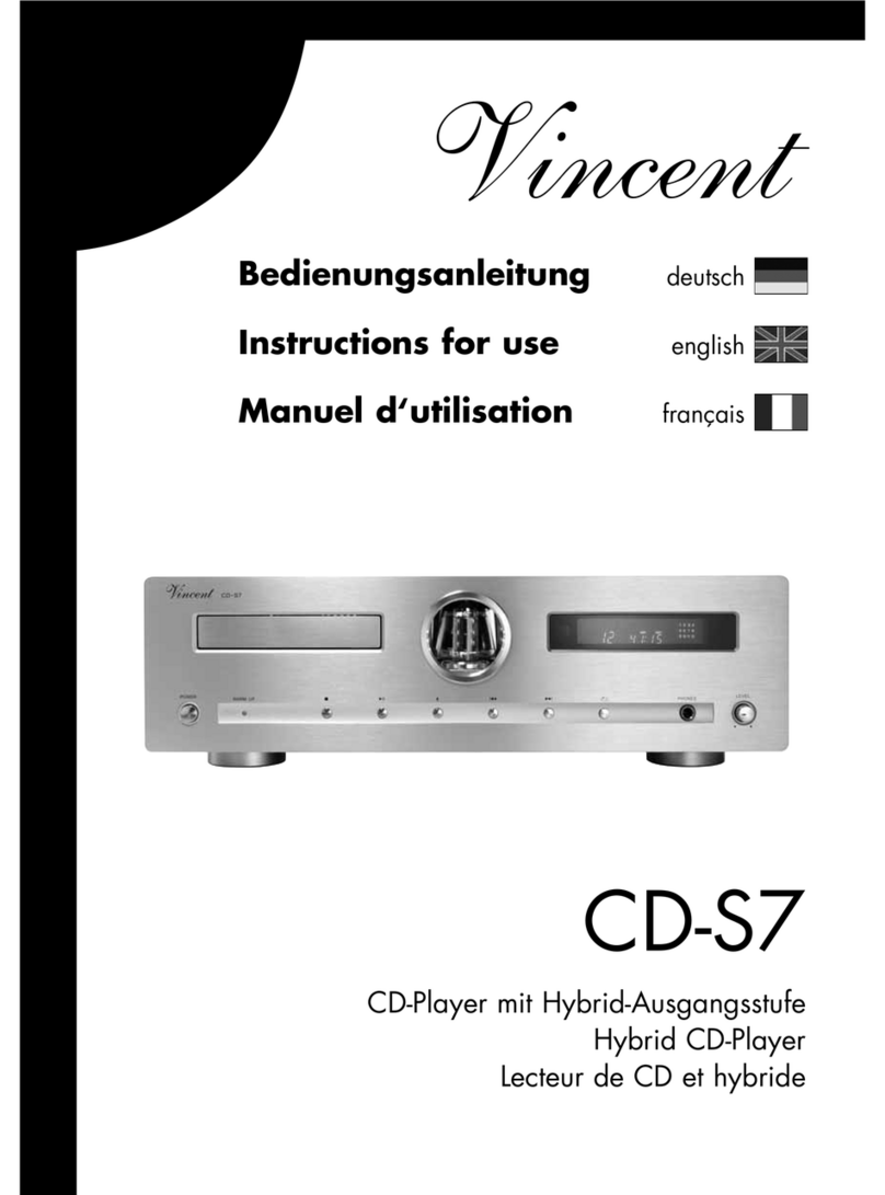 VINCENT CD-S7 Manuale utente