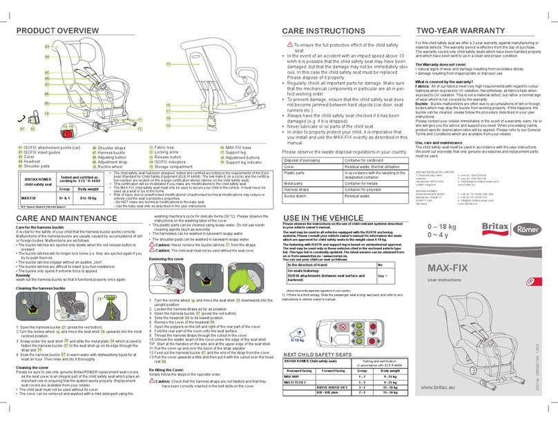 Britax MAX-FIX Manuale utente
